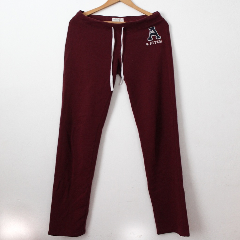 Abercrombie and Fitch Burgundy Lounge Pants